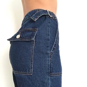 High waisted vintage style jeans